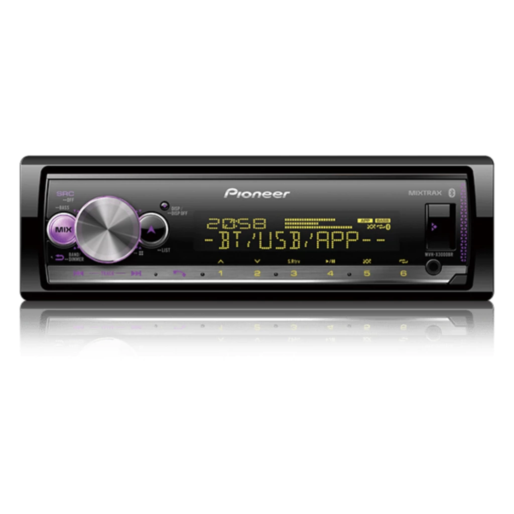 Radio Pioneer MVH-X3000BT Aparelho MP3 Player Auto Som Automotivo Bluetooth Usb Auxiliar P2 FM AM - Imagem 6