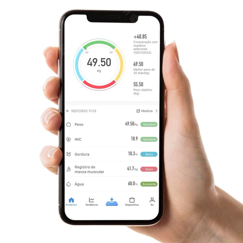 Balança Inteligente com Bioimpedância, App Integrado e Capacidade de até 180kg - Imagem 4